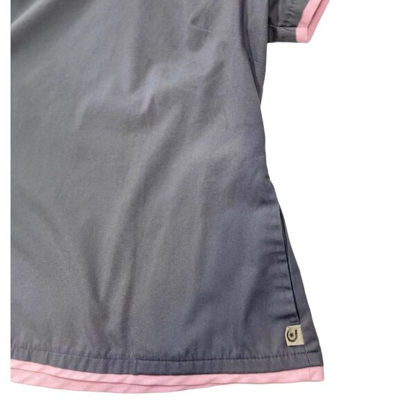 URBANE SCRUBS Short Sleeve Scrub Top Medium (41"42") Grey Nurse Uniforms Medical - Picture 3 of 12